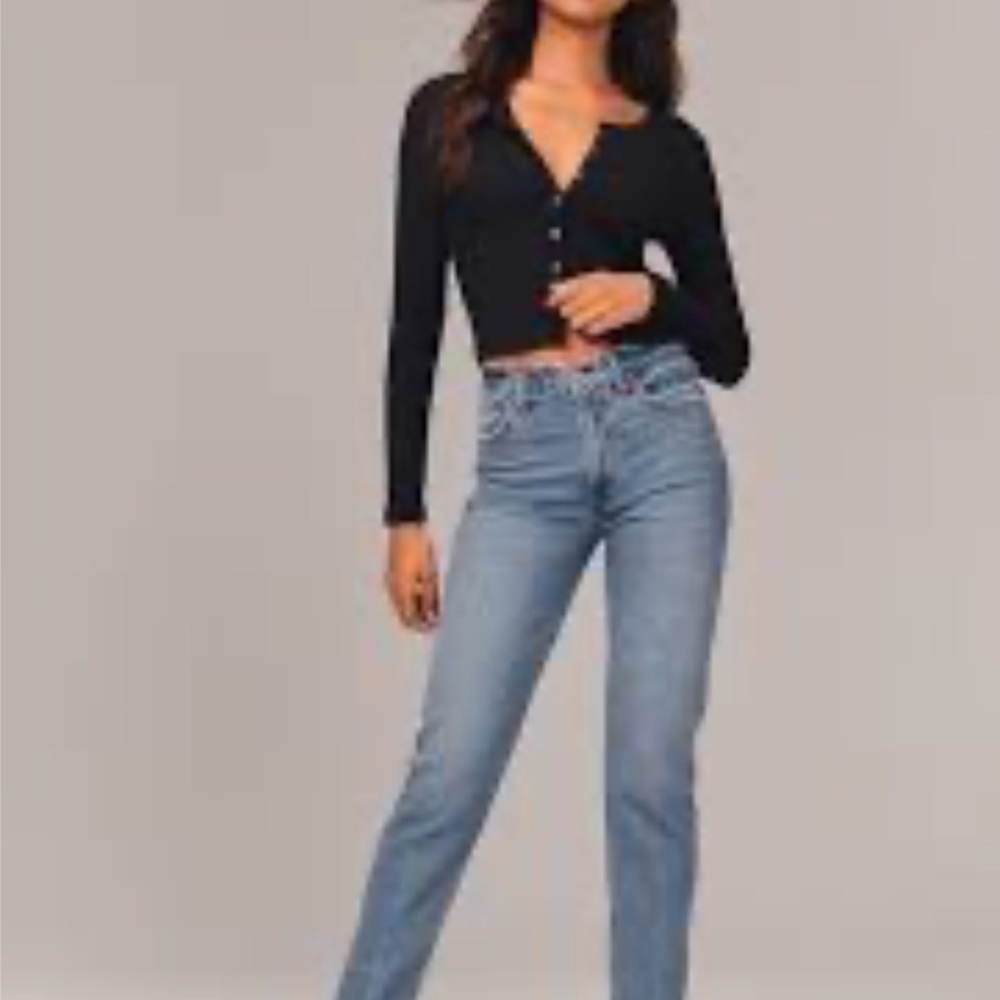 Abercrombie & Fitch Light Blue Straight Leg Jeans